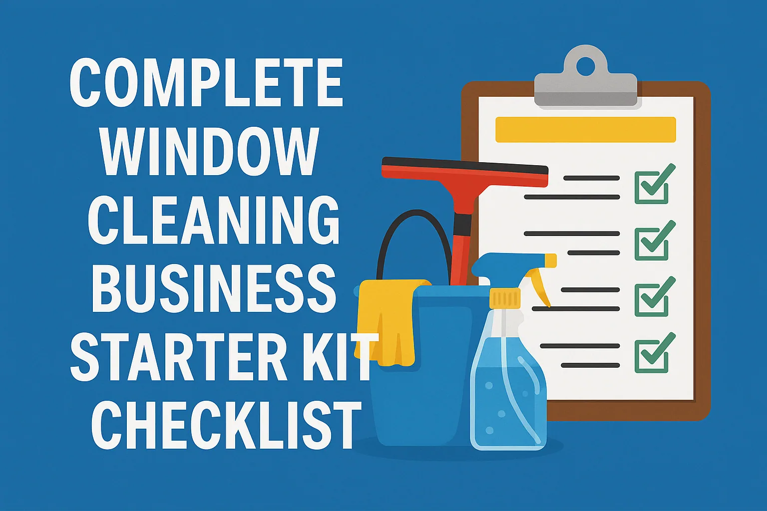 Complete Window Cleaning Business Starter Kit Checklist